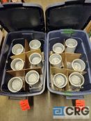 Lot of (12) White Par 38 Cans with Swivel X Bracket for Mounting, Up/Down Lighting Fixture