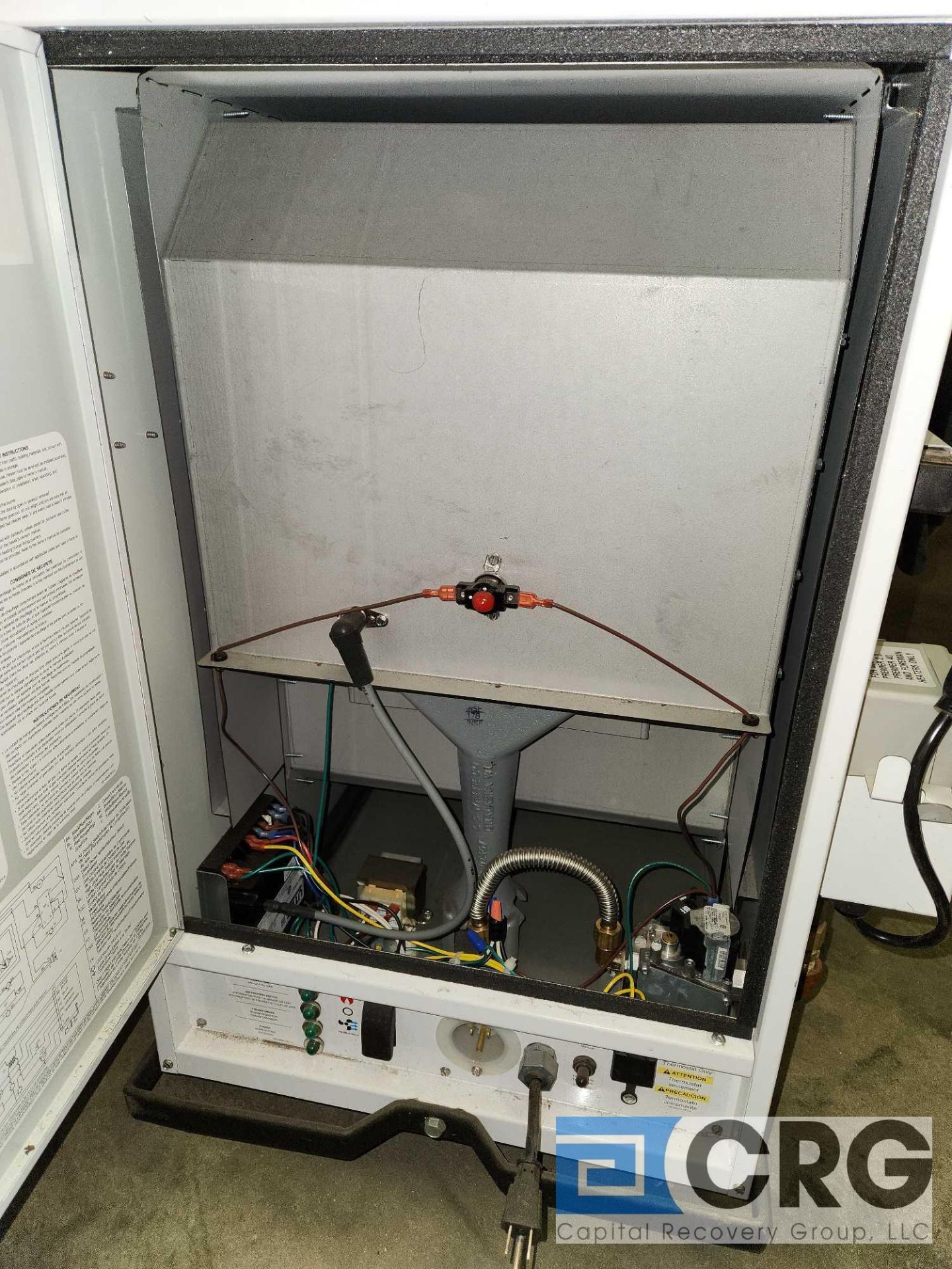 Lot of (1) 170,000 BTU LB White Tent Heater Complete with Thermostat, Duct and End Diffuser - Image 3 of 5