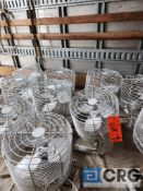 Lot of (6) 12" Clamp On White Tent Fans from Schafer
