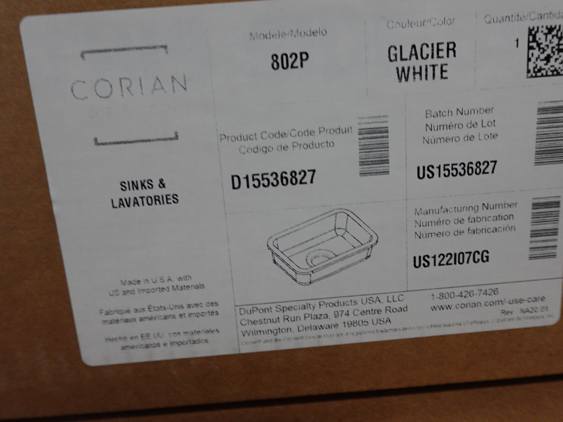 Assorted Corian sinks - Image 5 of 8