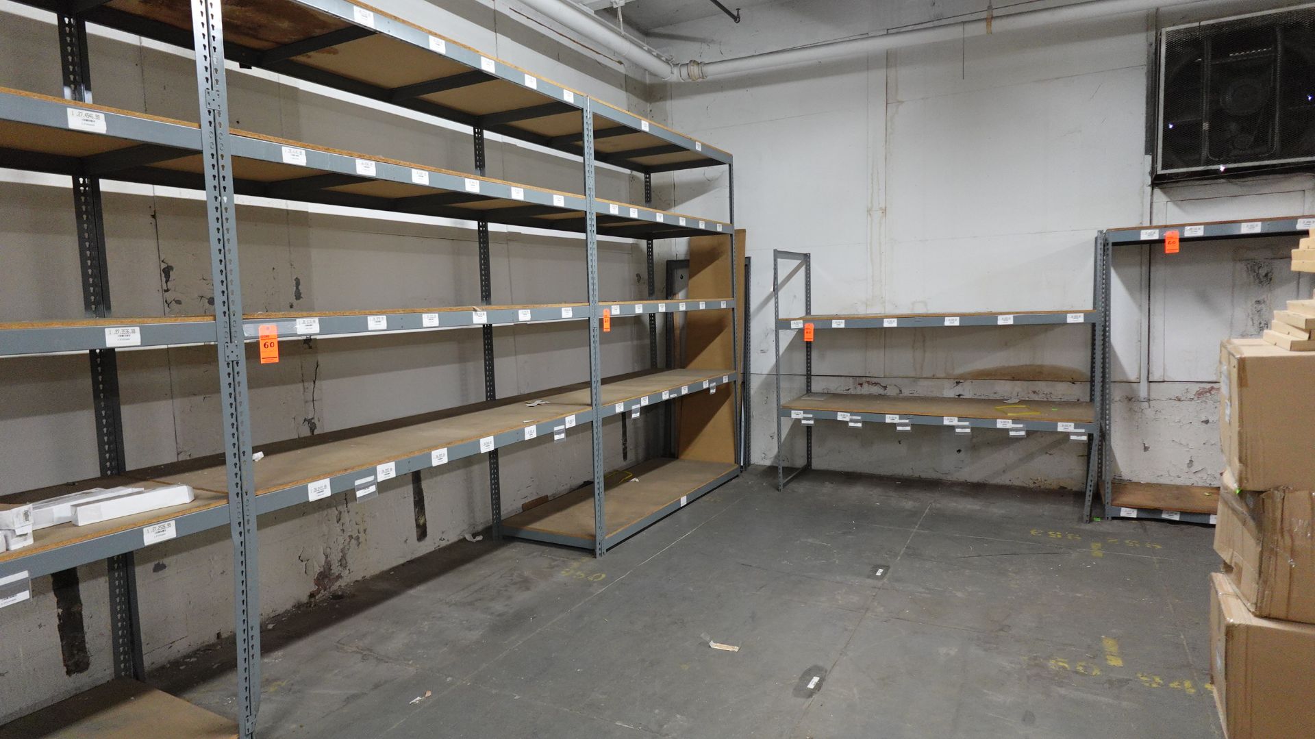 Rivetier light duty shelving units