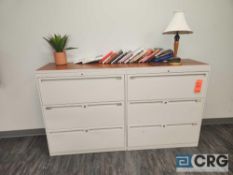 Lateral File Cabinets and Round Side Tables