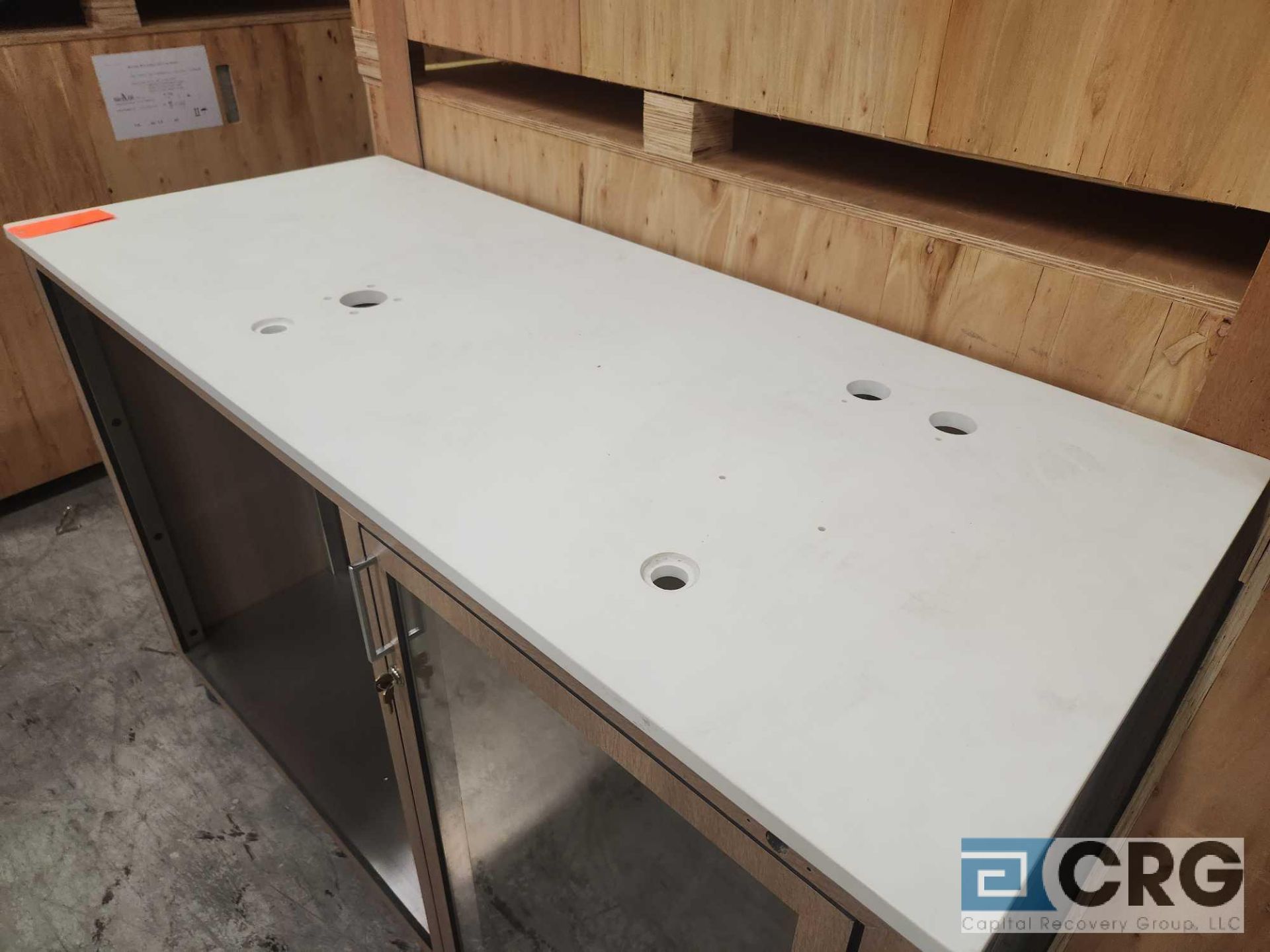 Ramler custom welded stainless steel framed portable bar serving stations - Image 2 of 3