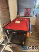 Harvard 6 ft combination pool and air hockey table, and PlayDay Jumbo checkers game