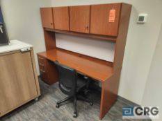 6 ft Wood Desk and Executive Chair