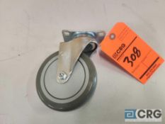 Rubber swivel casters