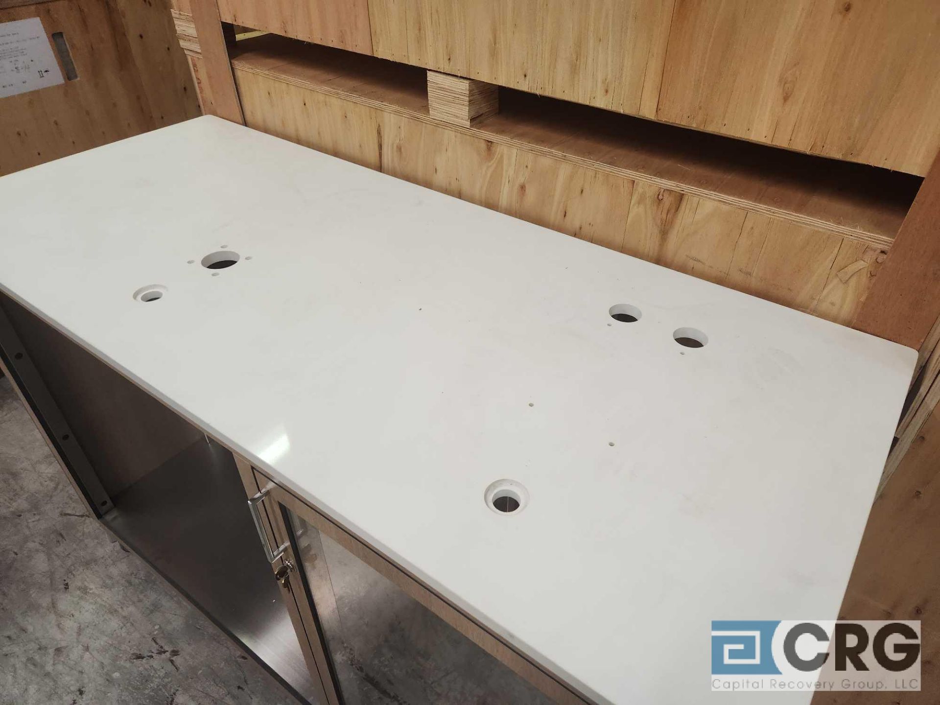 Ramler custom welded stainless steel framed portable bar serving stations - Image 2 of 4