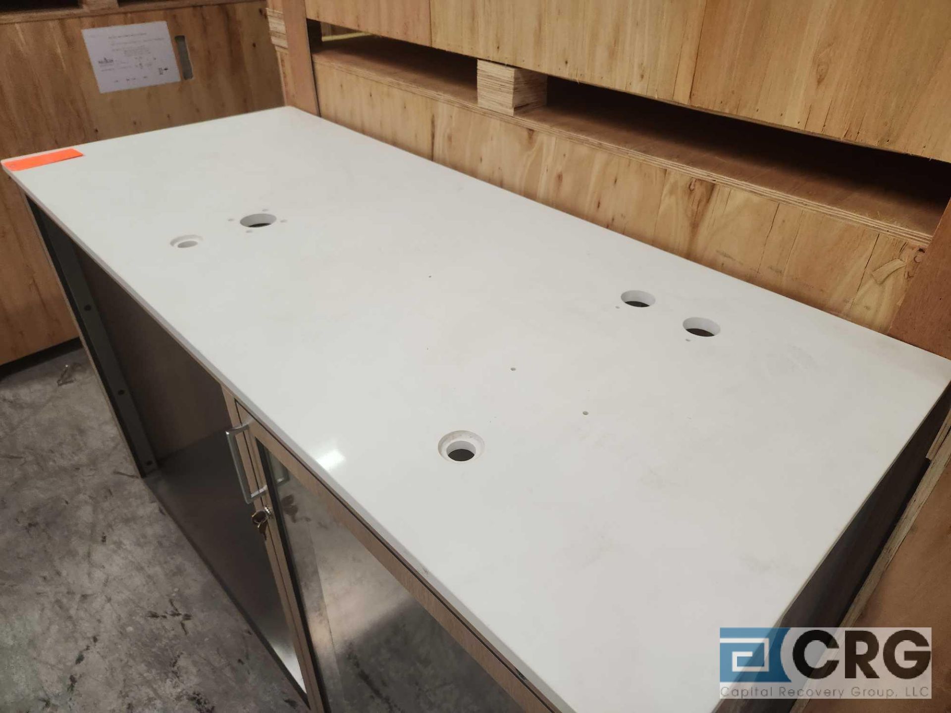 Ramler custom welded stainless steel framed portable bar serving stations - Image 2 of 4