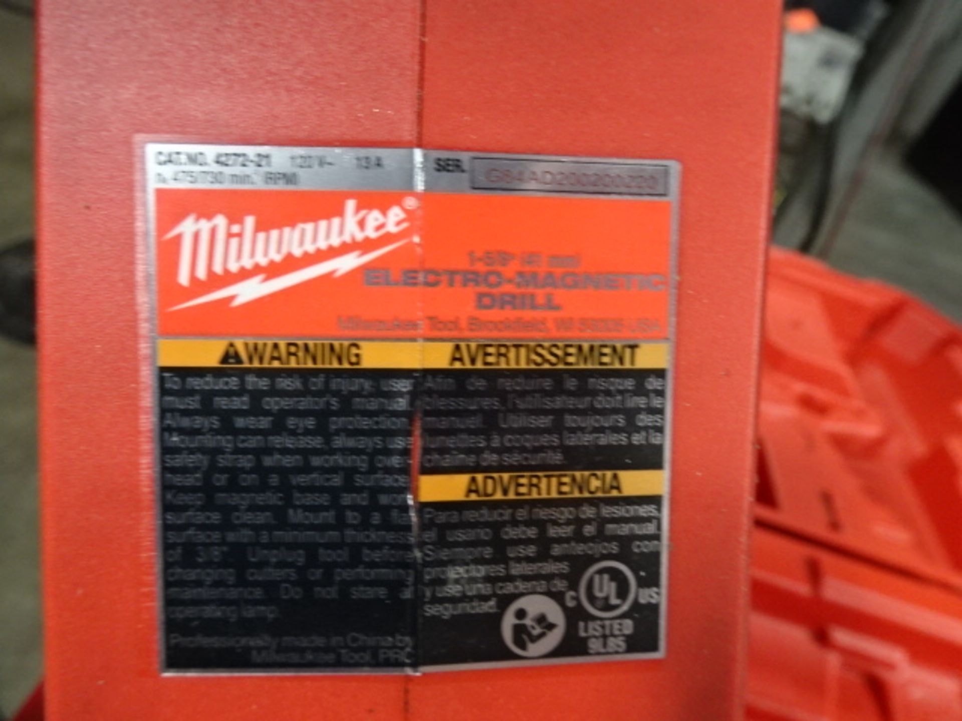 Milwaukee Electro-Magnetic Drill - Image 3 of 3
