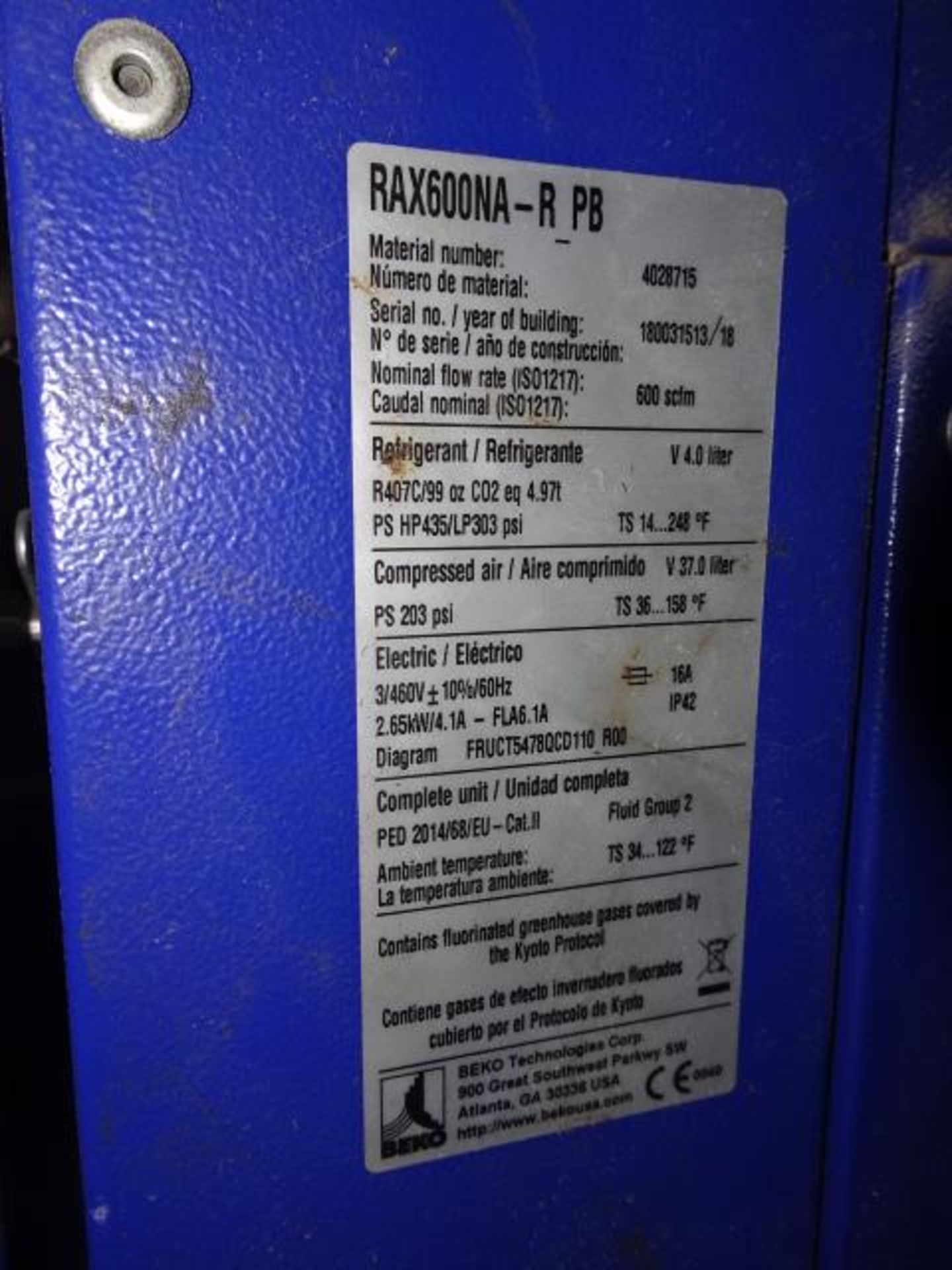 Drypoint RA Large Capacity Refrigerant Air Dryer - Image 5 of 5