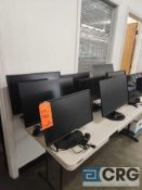 Lot of assorted monitors, keypads, mouse and computer accessories