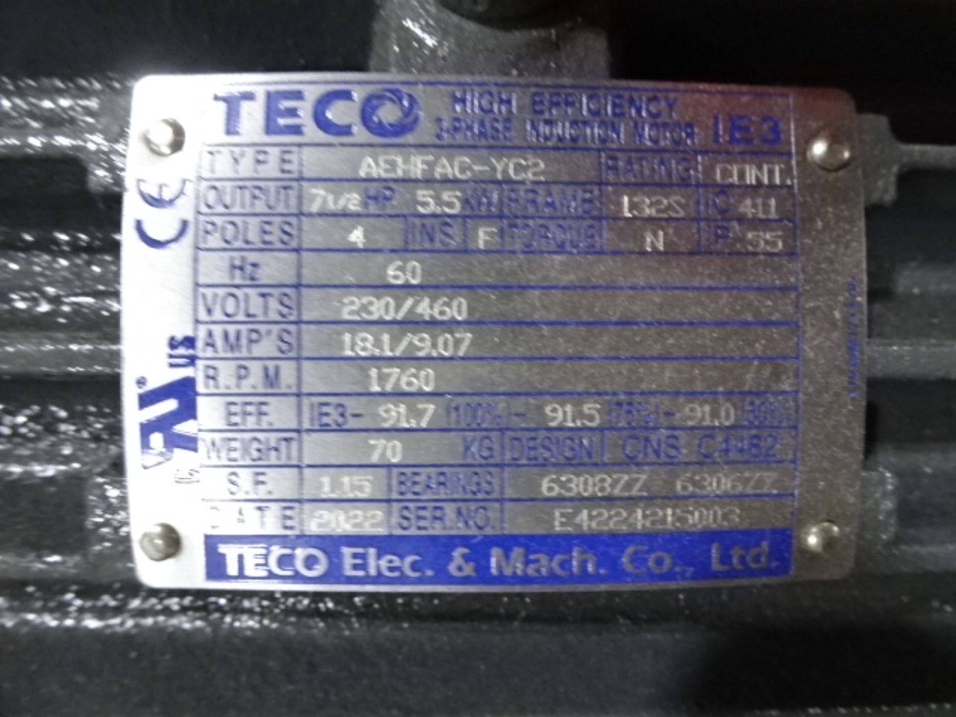 Teco Motor - Image 2 of 2