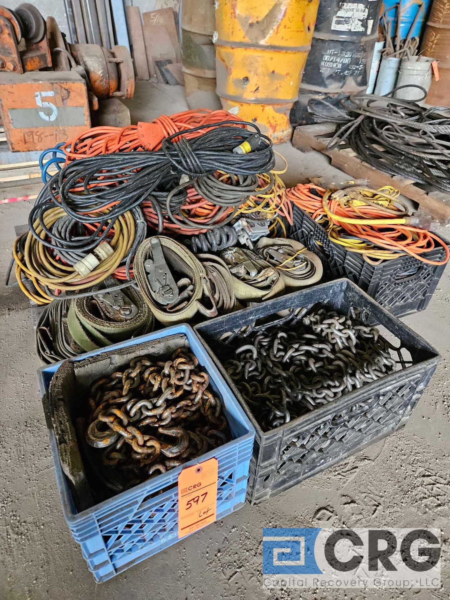 Asst. Extension Cords, Vehicle Straps and Lifting Chains