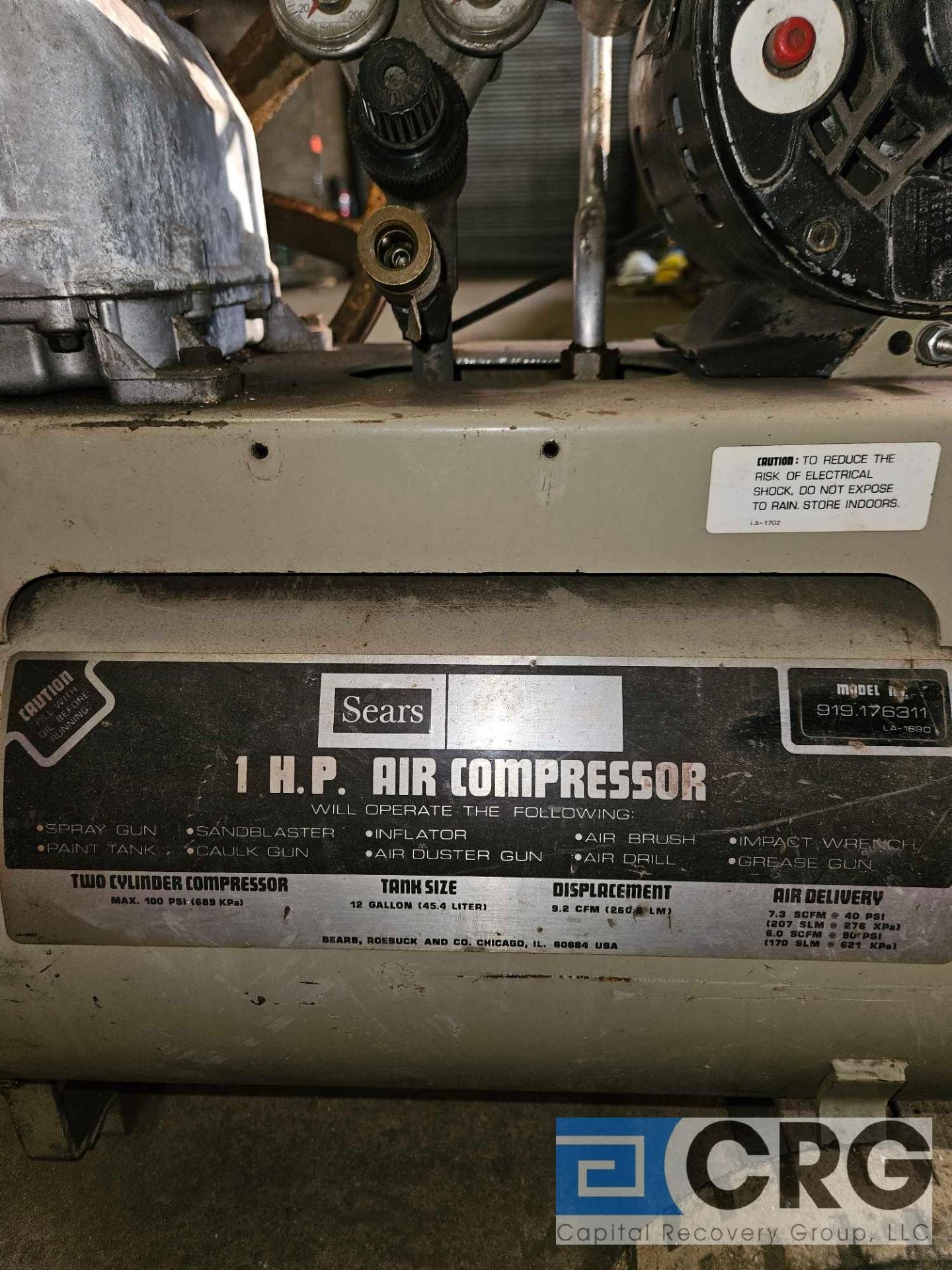 Sears Air Compressor - Image 5 of 5