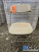 Beige Plastic Folding Chairs