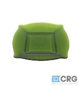Green Glass Square Chargers