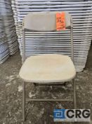 Beige Plastic Folding Chairs