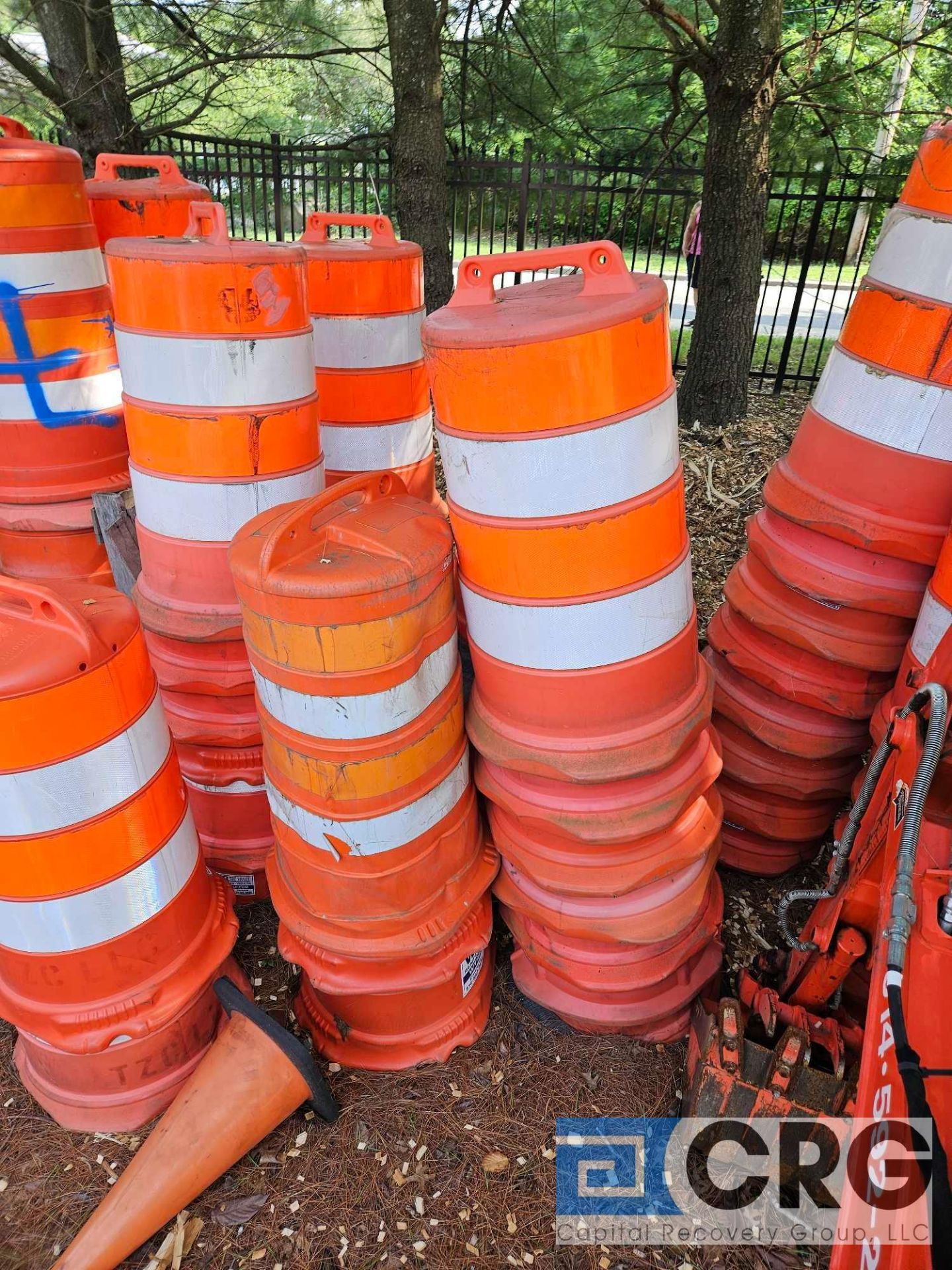 Orange Traffic Barrels - Image 2 of 2