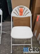 Round Top White Plastic Folding Chairs