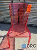 Red Pure Transparent Chairs