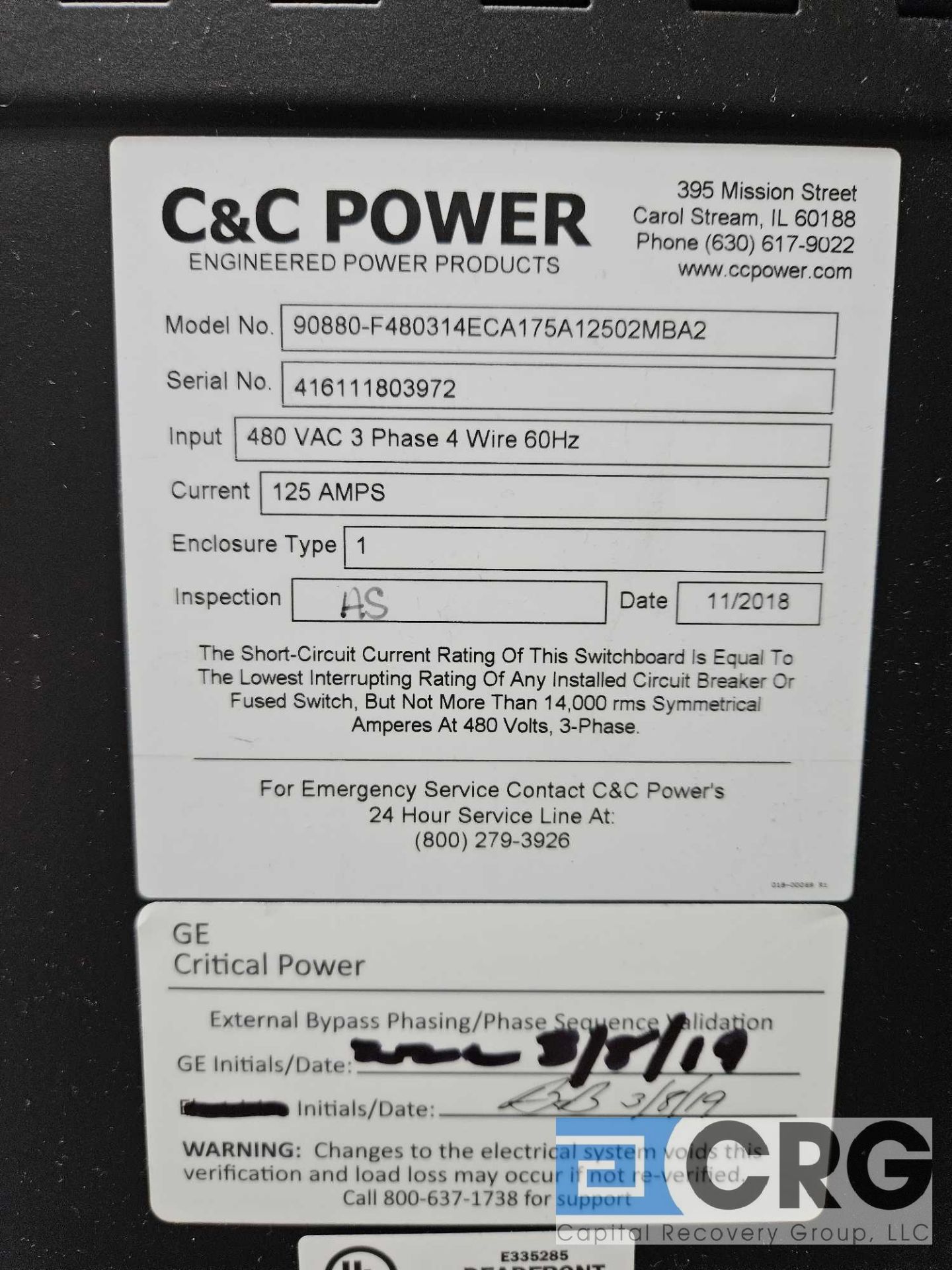 GE Backup Power Unit - Image 3 of 7