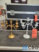 White and Gold Candelabras