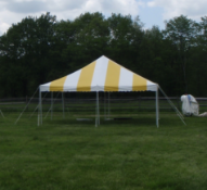 Eureka Party Canopy Yellow/White Pole Tent