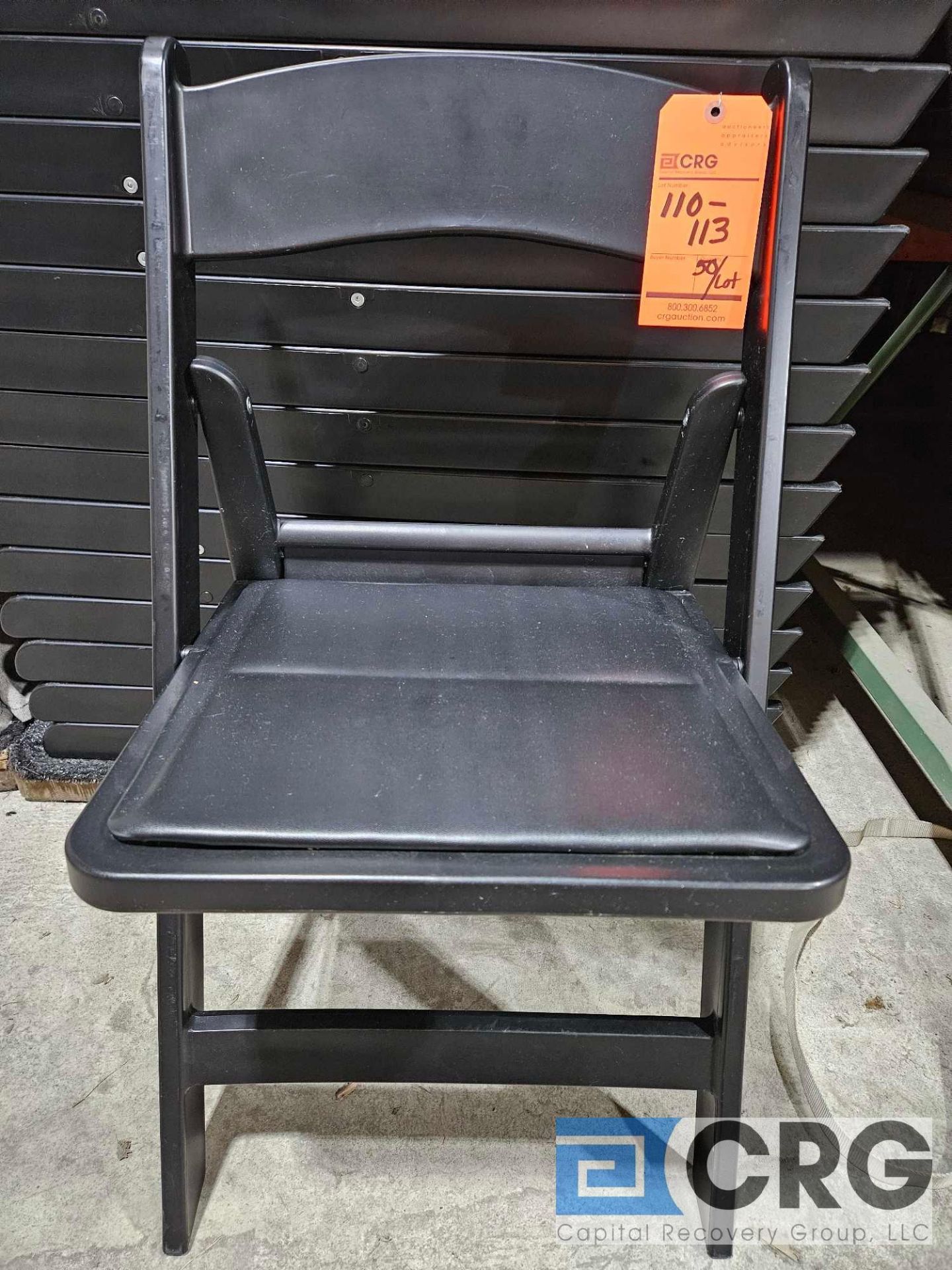 Resin Folding Chairs-Black