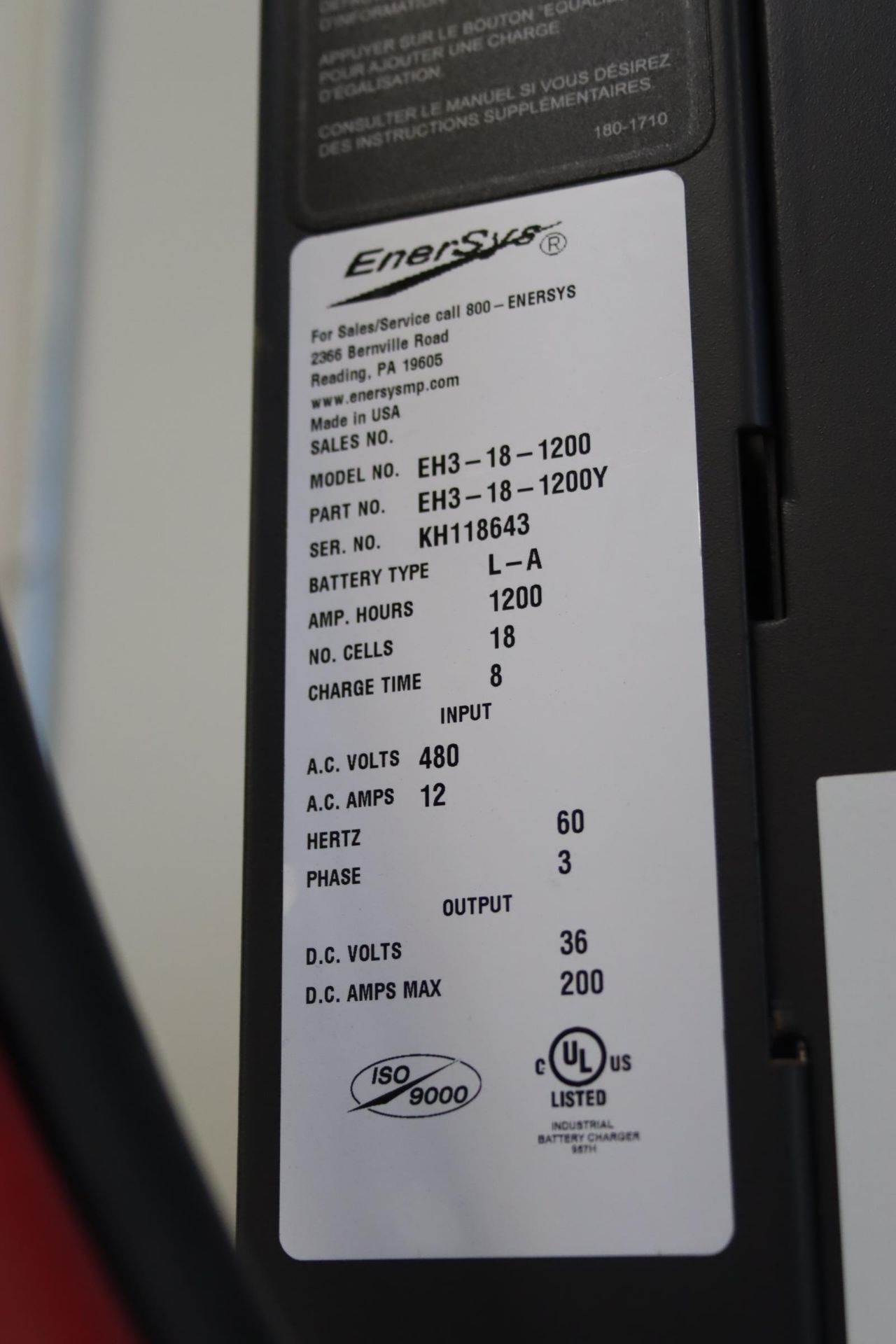 EnerSys Battery Charger - Image 2 of 2