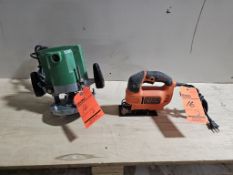 Hitachi Electric Production Router/Black and Decker Jig Saw