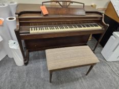 Upright Piano with Bench