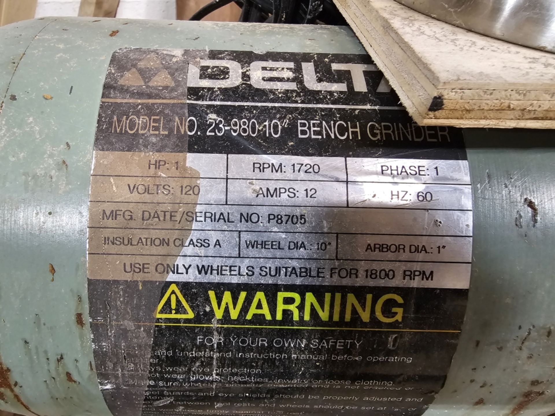 Delta Double Ended Bench Grinder - Image 5 of 7