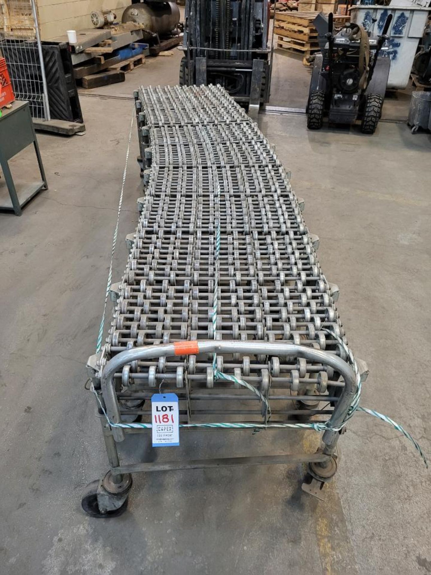 Expandable Nestaflex 275 Steel Roller Conveyor 12 Feet Long 24 Inches Wide - Image 2 of 2