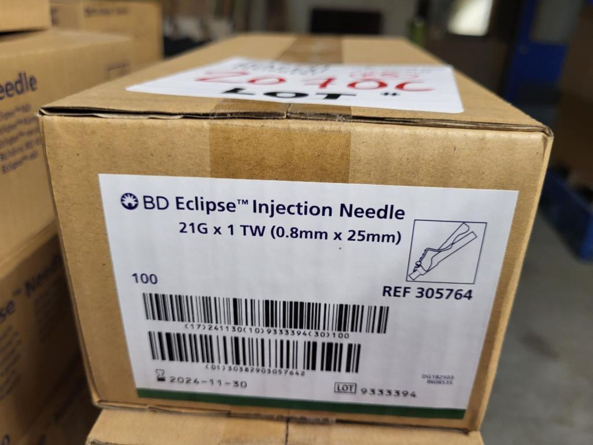 New Boxes of 100 BD Eclipse Injection Needles 21G x 1 TW