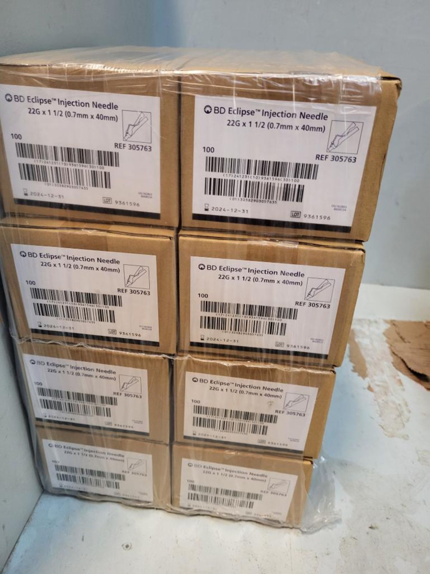 New Boxes of 100 BD Eclipse Injection Needles 22G x 1 1/2 - Image 2 of 2