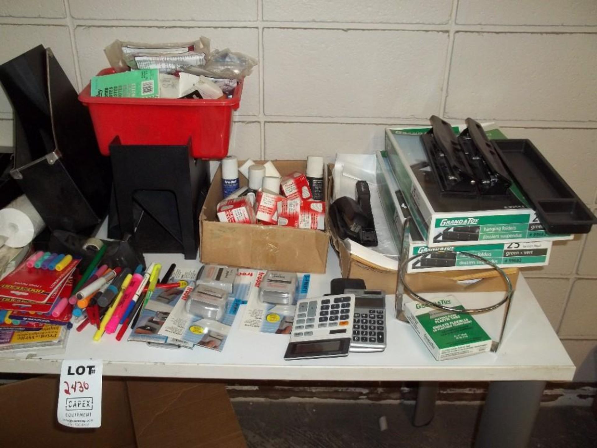 Large Lot Of Assorted Office Supplies Packed In Boxes - Image 2 of 4