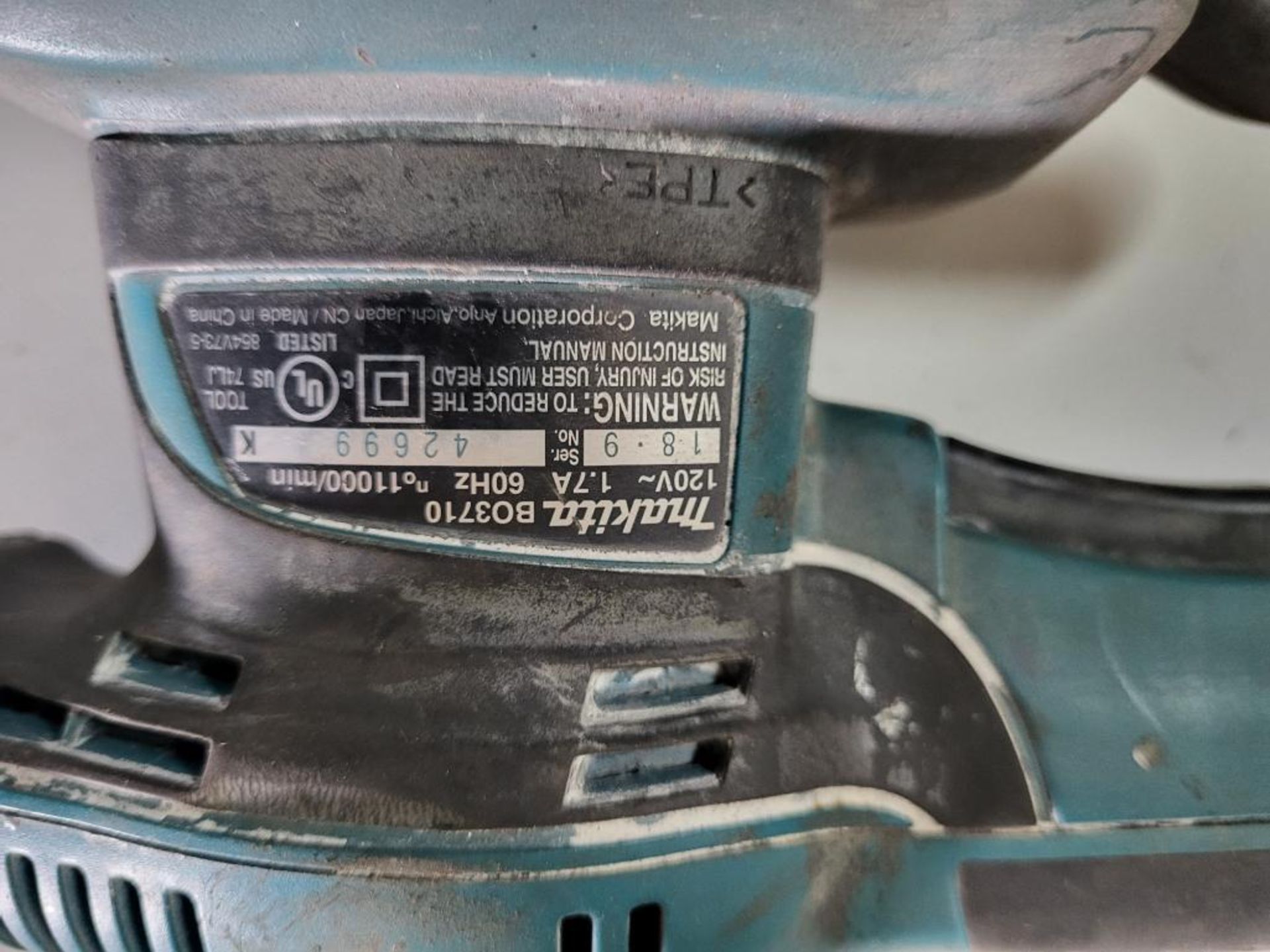 Makita Palm Sander M/N BO3710 - Bild 2 aus 2