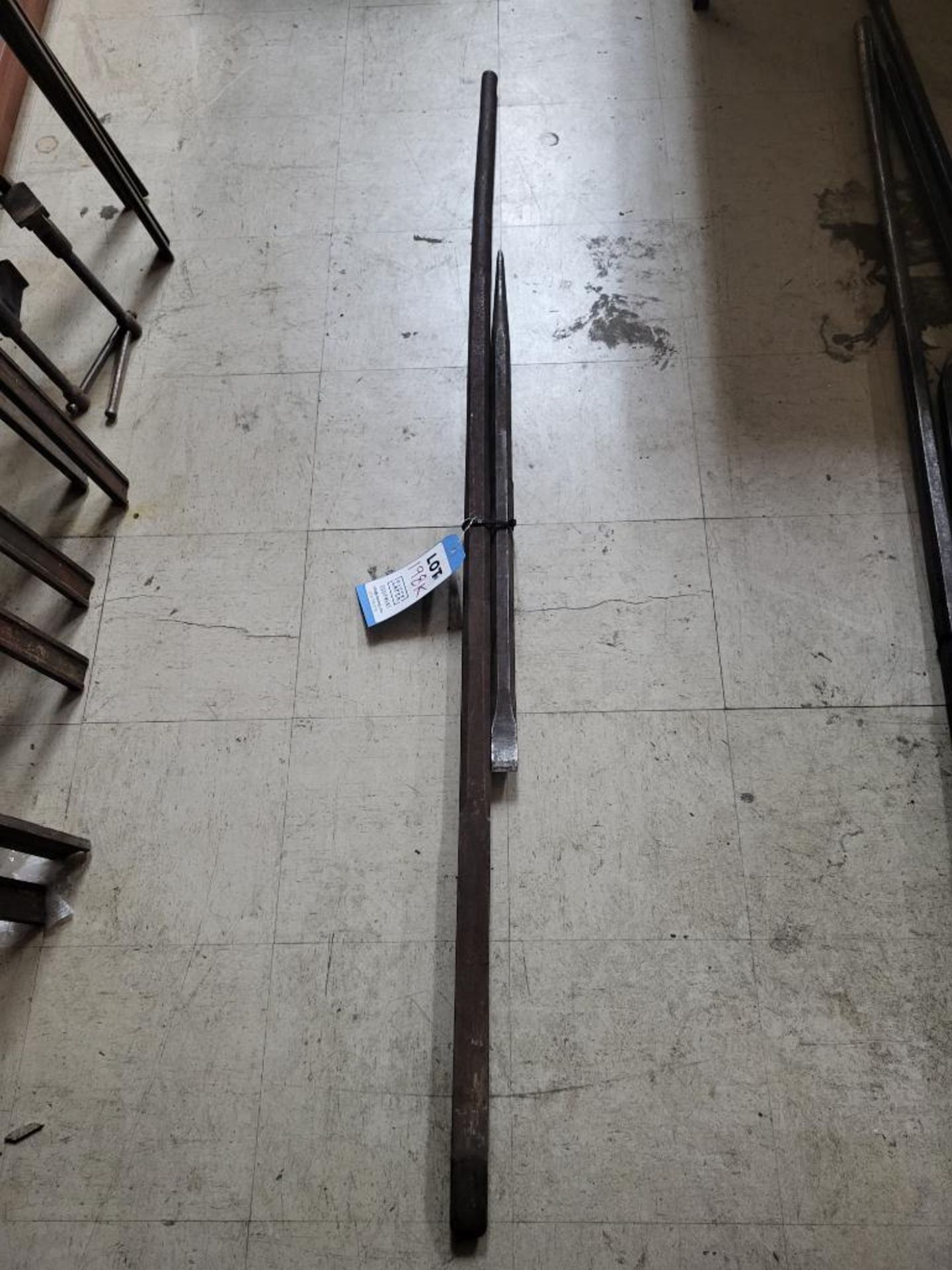 Lot of 2 Pry Bars 1 56 inch and 1 28 inch