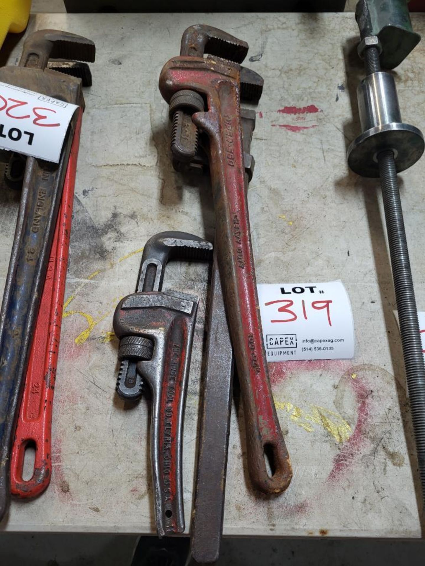 3 Assorted Pipe Wrenches