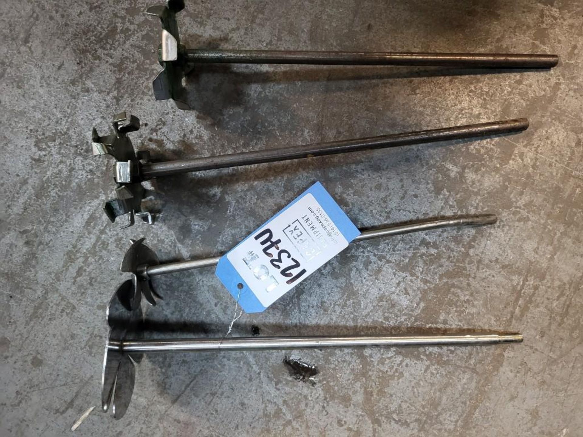 Lot Of Assorted Stainless Steel Mixing Blades