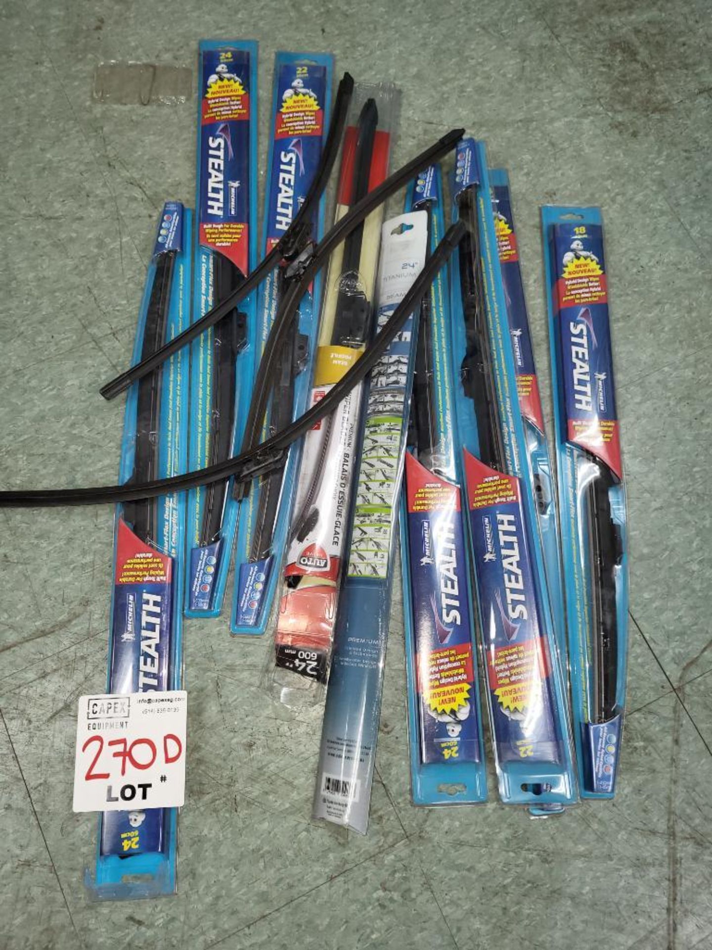 Lot Of Assorted New Wiper Blades Various Sizes