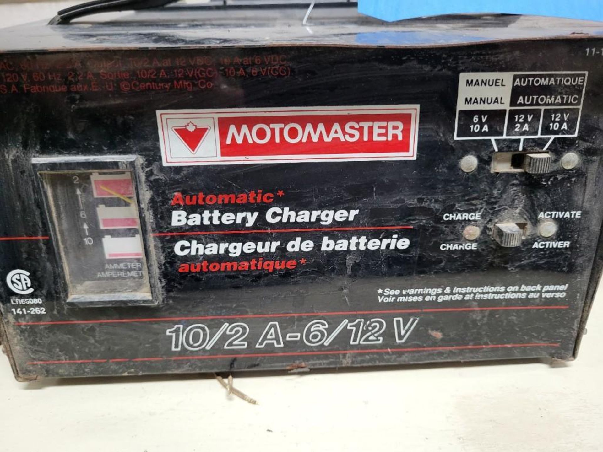 MotoMaster 10/2A Automatic Battery Charger - Image 2 of 2