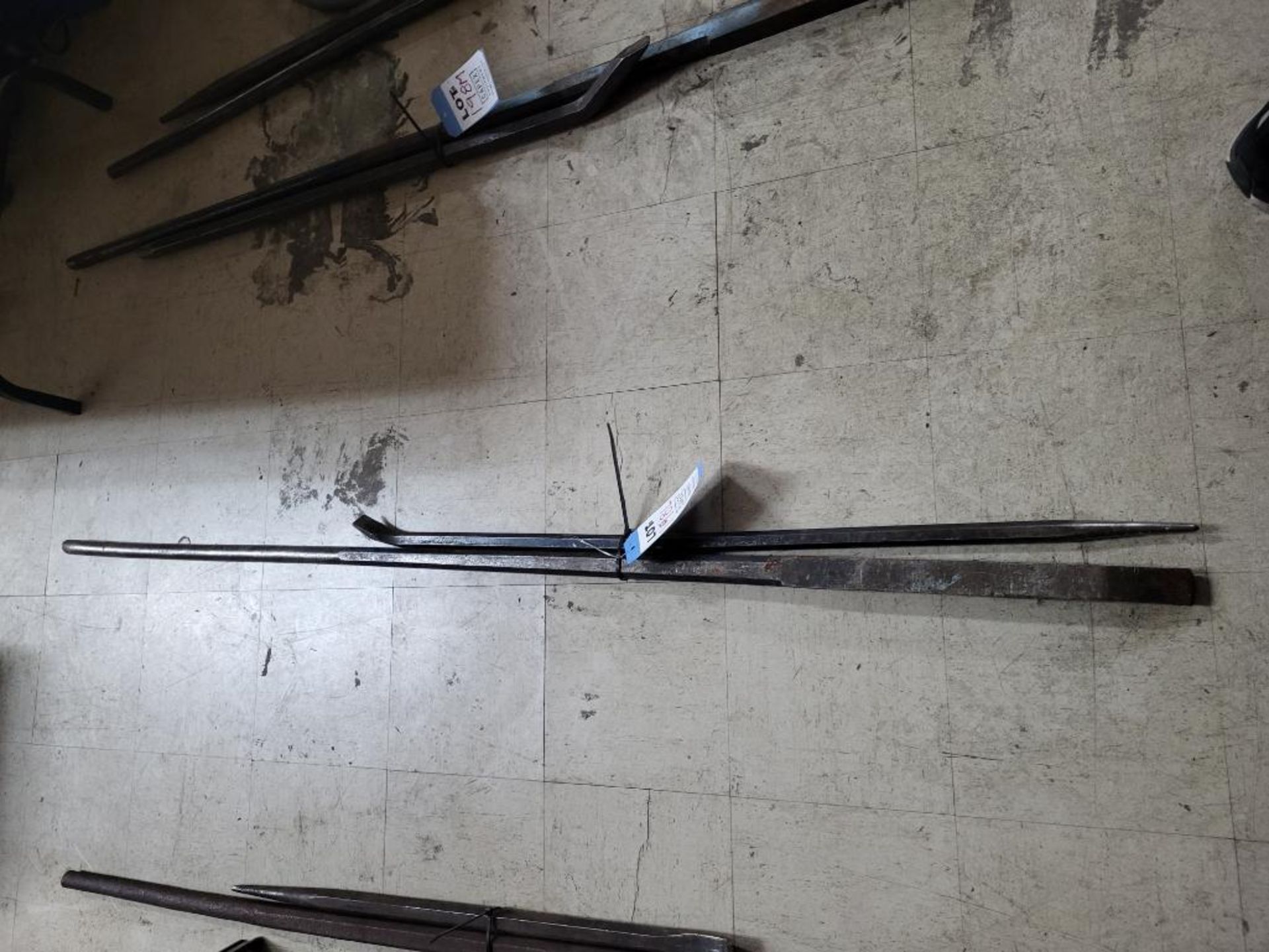 Lot of 2 Pry Bars 1 60 inch and 1 36 inch