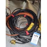 Lot Of 7 Assorted Extension Cords