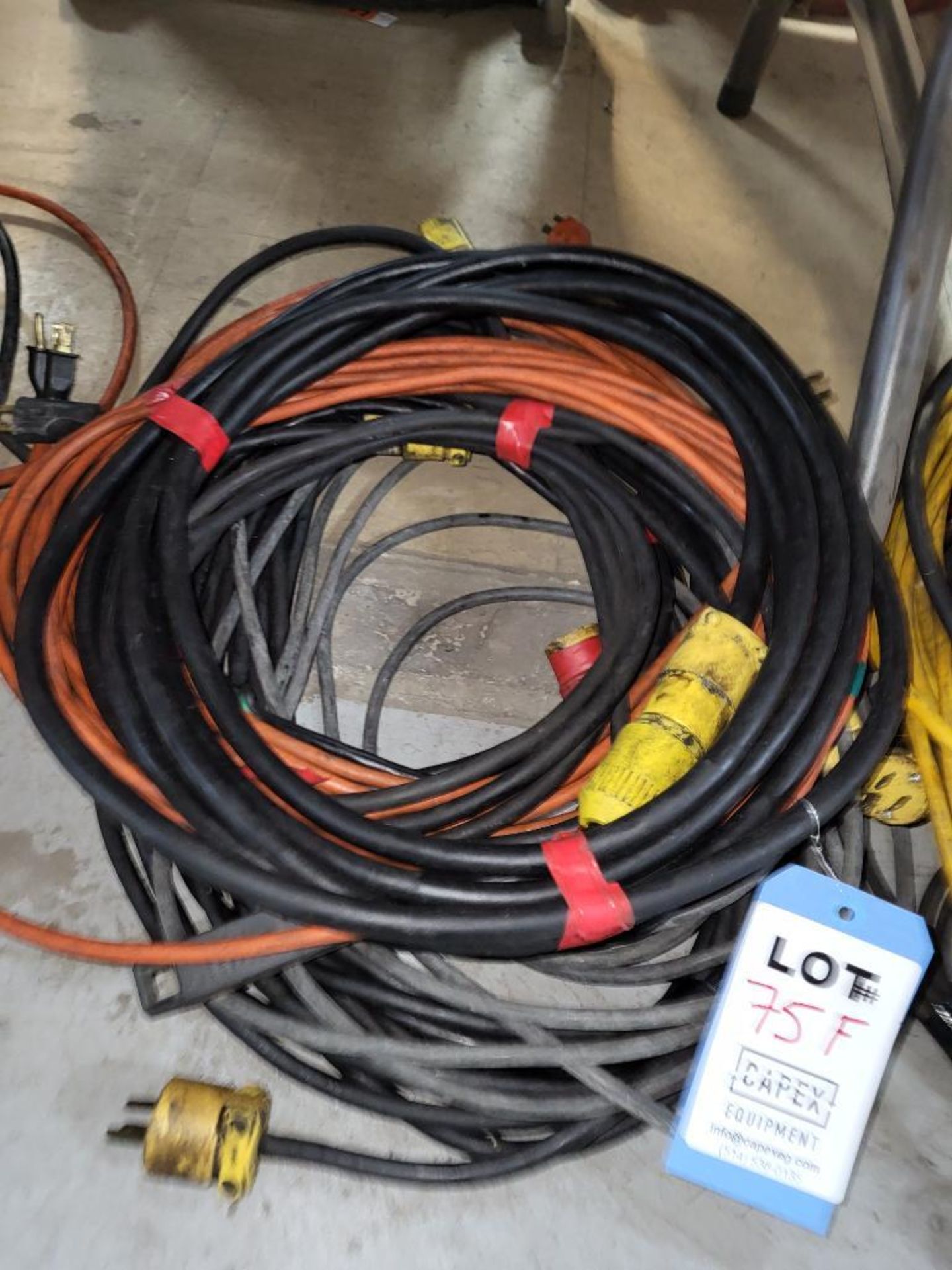 Lot Of 7 Assorted Extension Cords