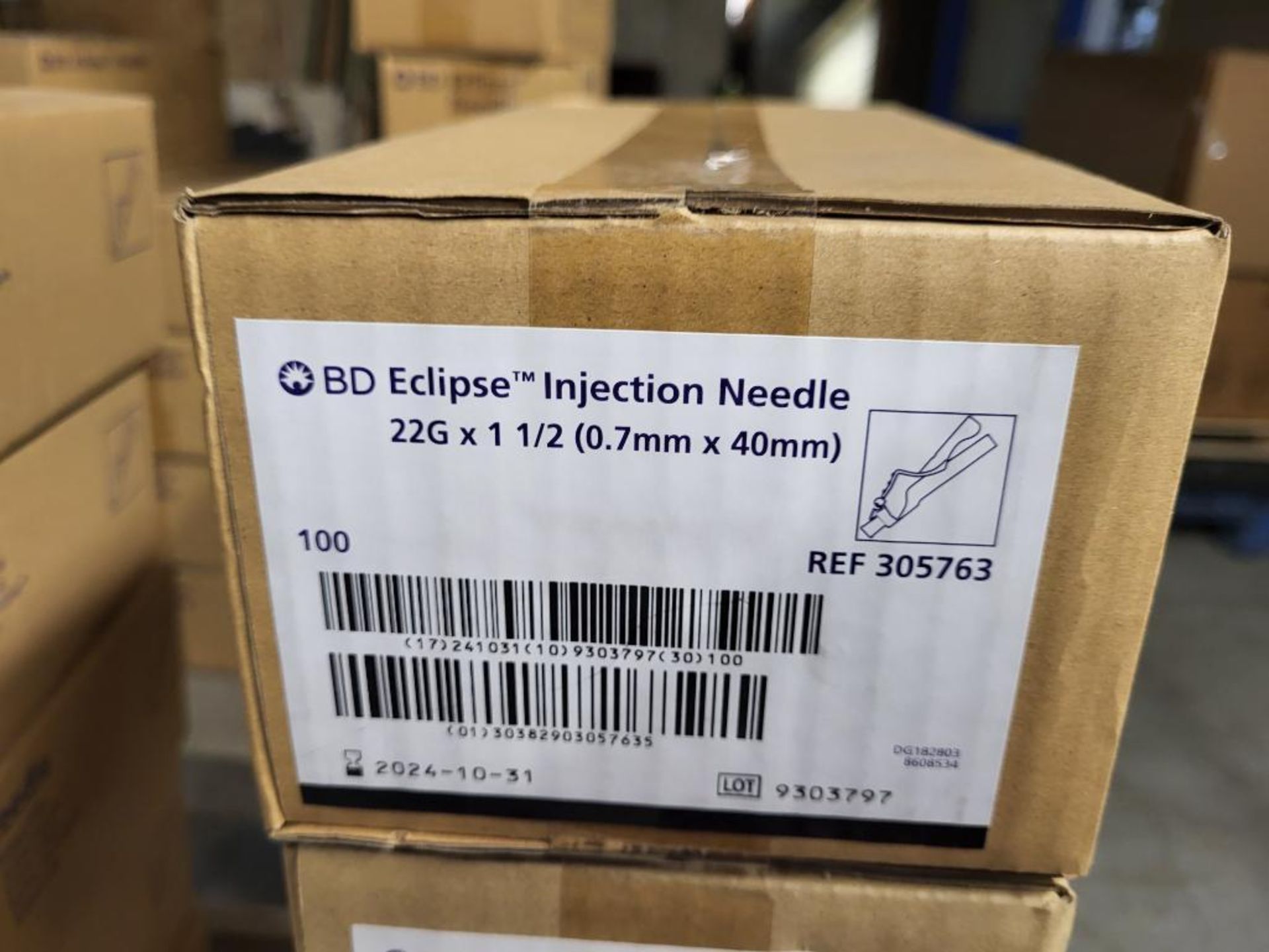 New Boxes of 100 BD Eclipse Injection Needles 22G x 1 1/2