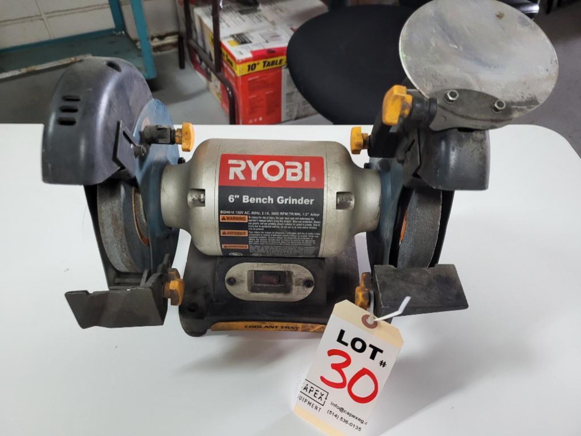 Ryobi 6 Inch Bench Grinder M/N BGH616