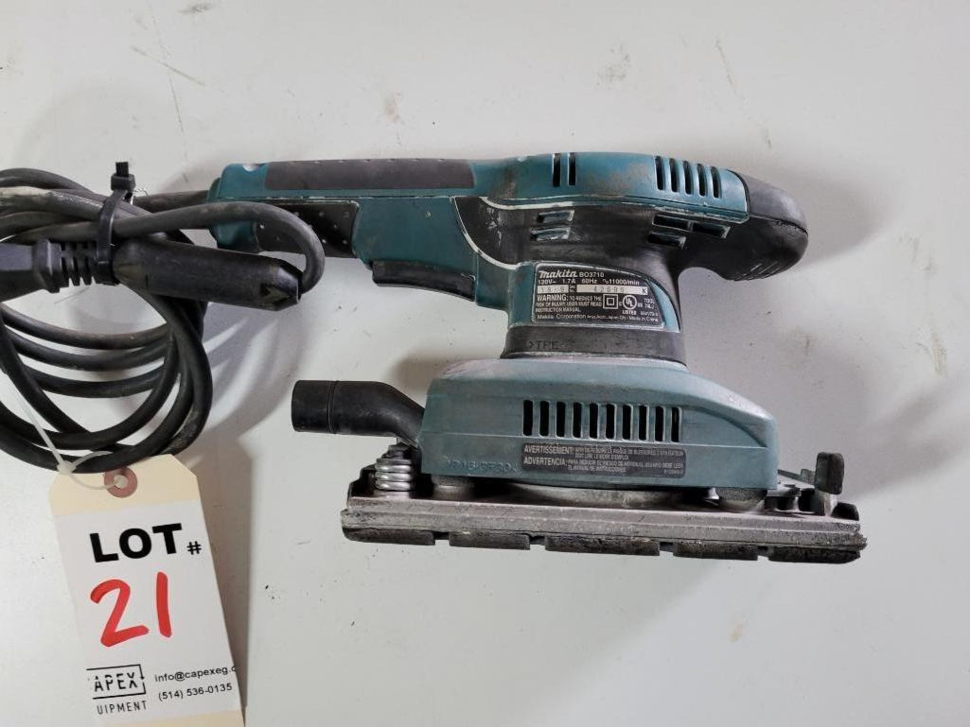 Makita Palm Sander M/N BO3710