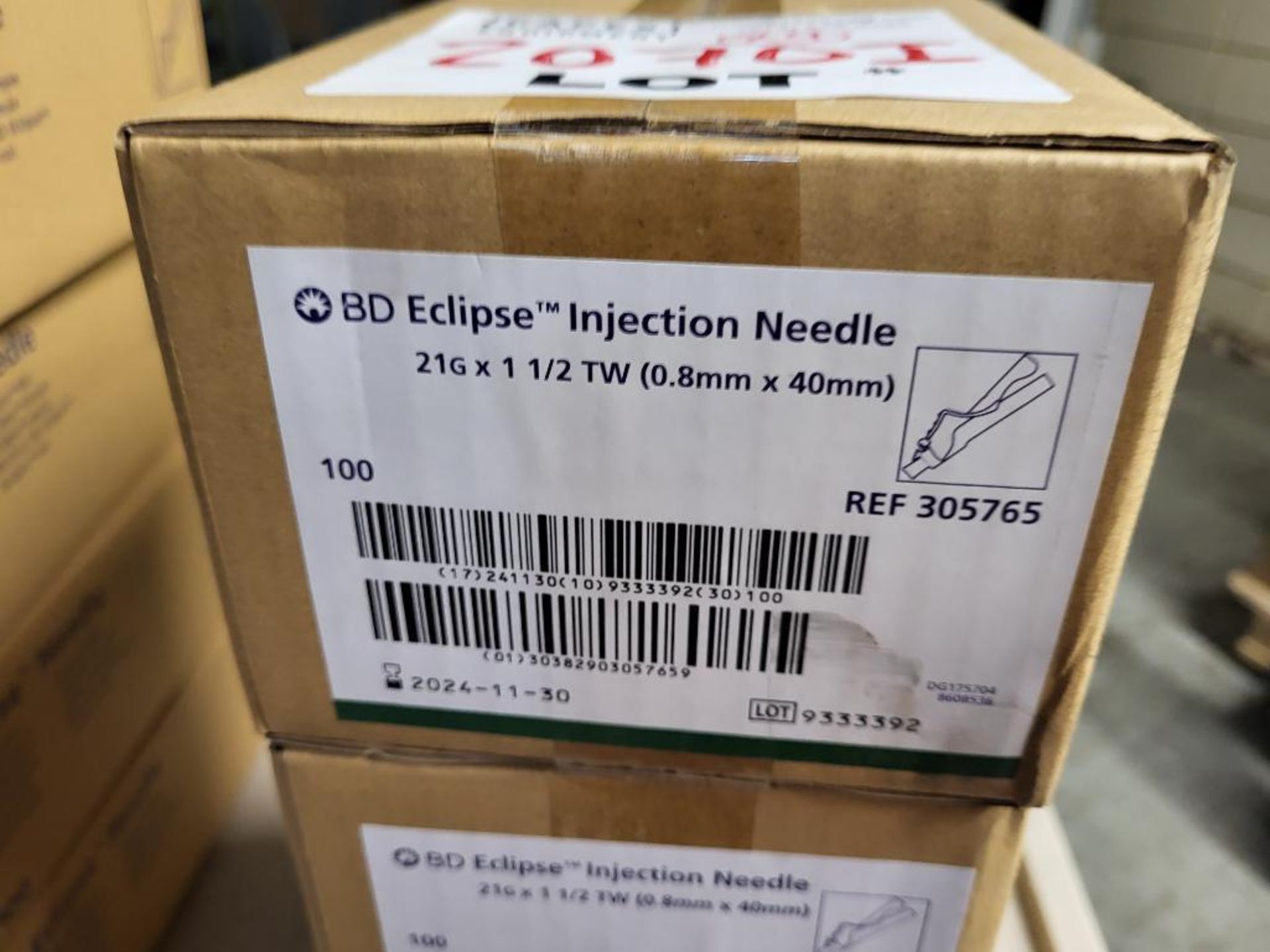 New Boxes of 100 BD Eclipse Injection Needles 21G x 1 1/2 TW