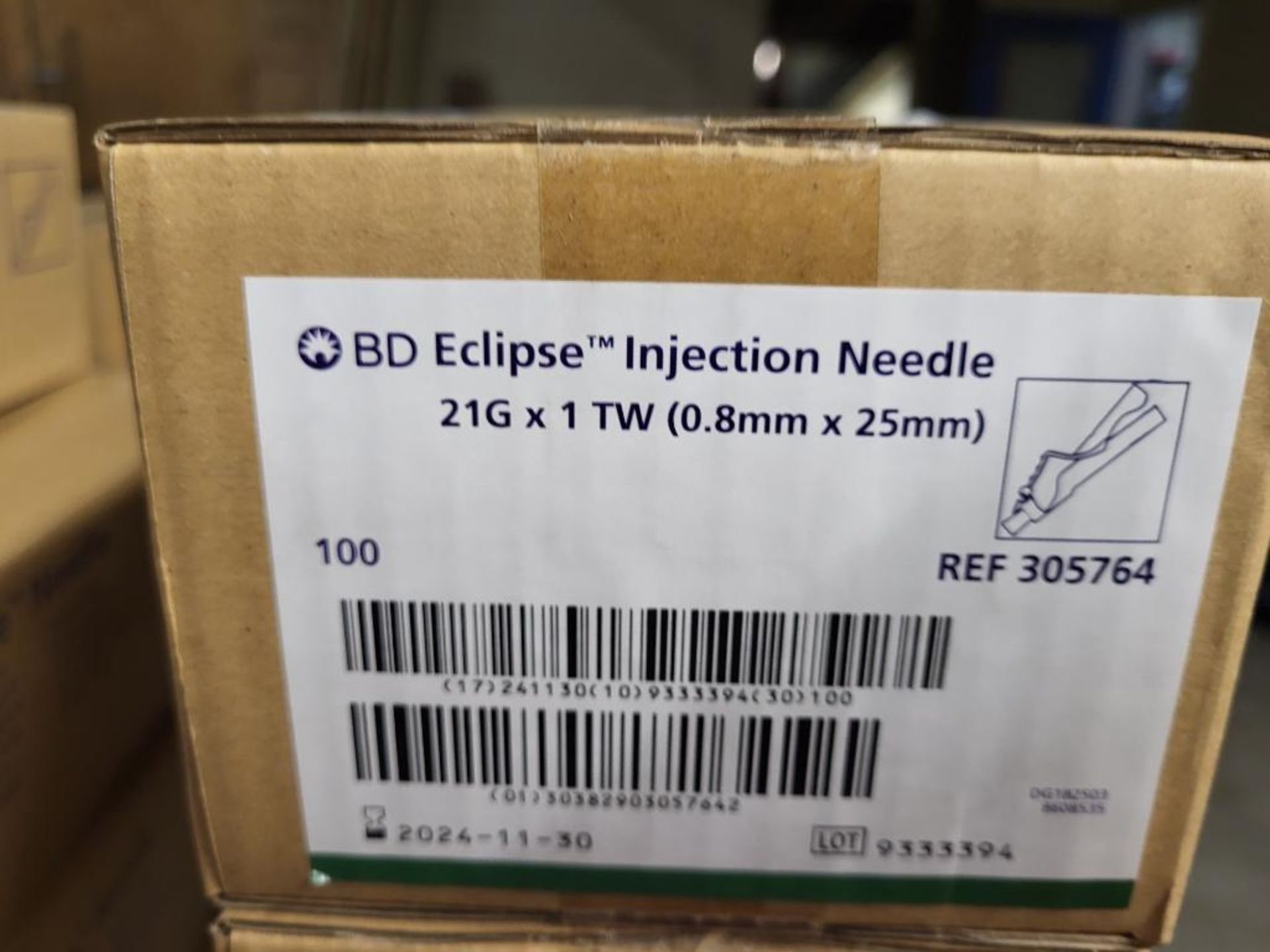New Boxes of 100 BD Eclipse Injection Needles 21G x 1 TW